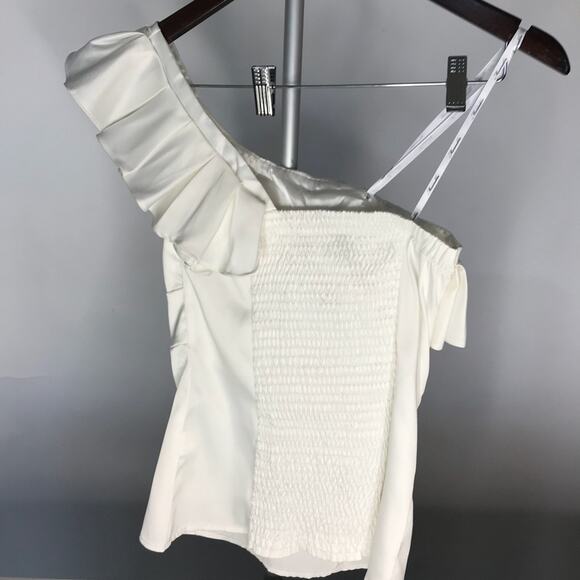 Marine blu one shoulder blouse - Picture 2 of 8